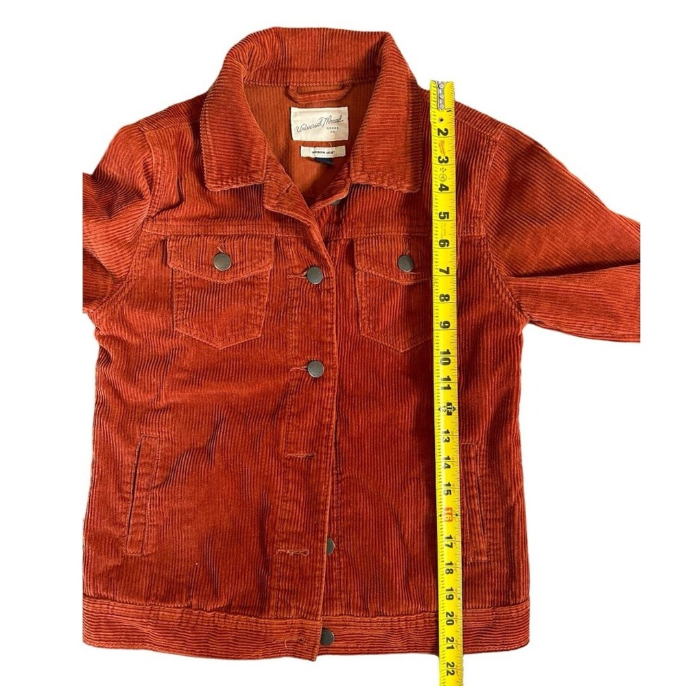 Universal Thread Rust Red Corduroy Jacket Womens … - image 8